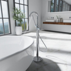 CORNWALL Bathtub mixer, chrome, freestanding