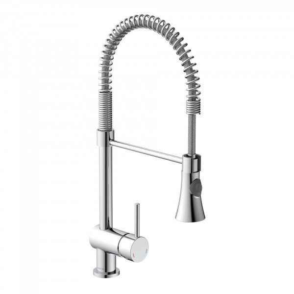 CORNWALL Sink mixer low pressure, chrome, with spiral spring