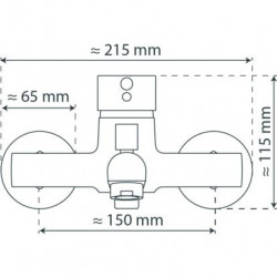 ATLANTA Bathtub mixer, chrome