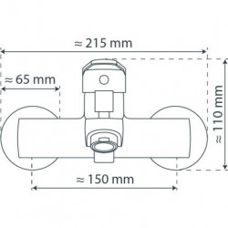 FUTURA DVGW Bathtub mixer, chrome