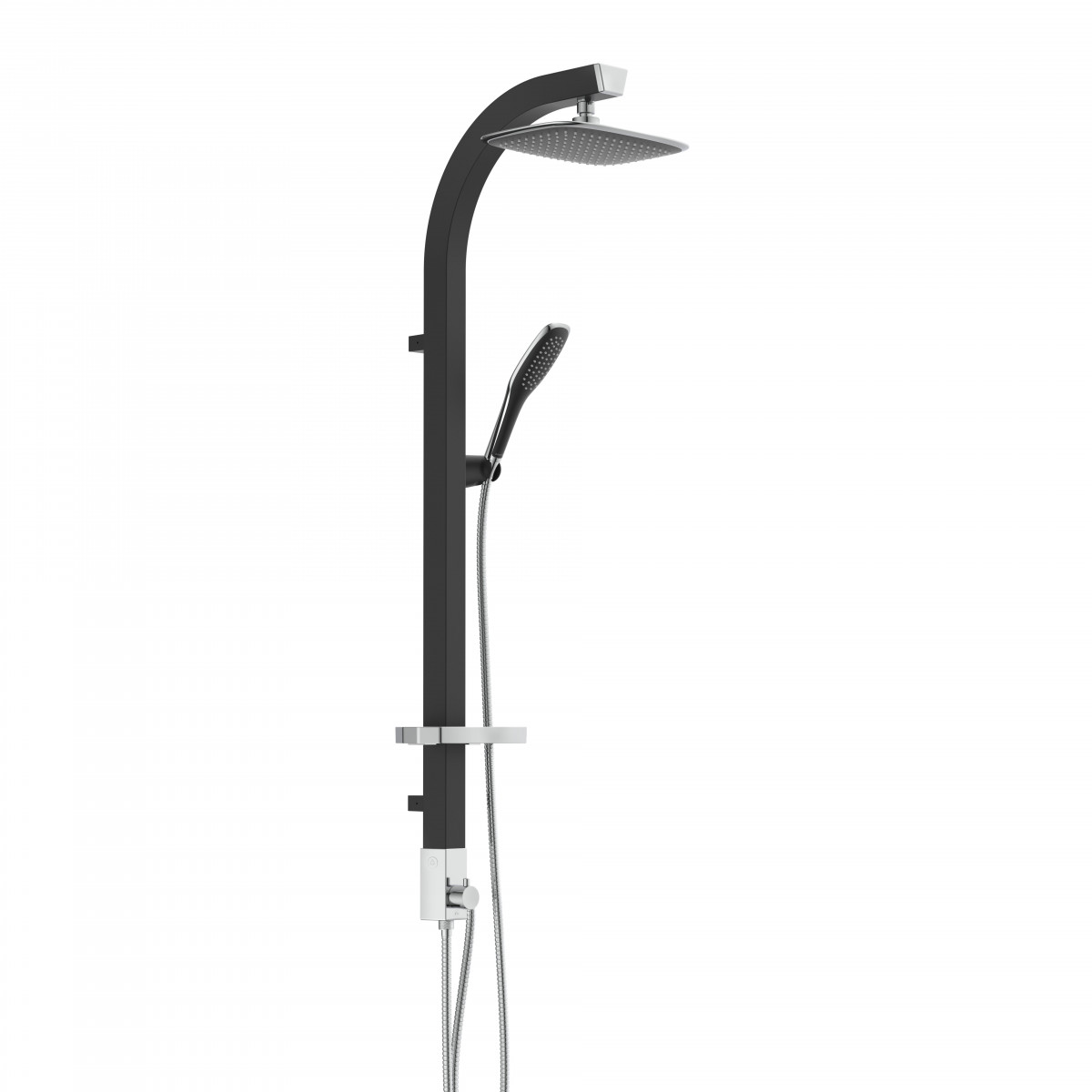 MADAGASKAR Overhead shower set, black