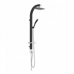 MADAGASKAR Overhead shower set, black