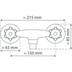 SAVINO Shower mixer, chrome