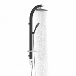 MADAGASKAR Overhead shower set, black