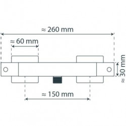 SIGNO Mitigeur thermostatique de douche, Chromé