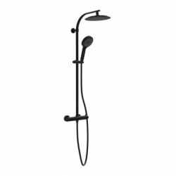 MADURA FRESH Overhead shower set, black matt