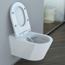 CESARI Shower-toilet set, slim, with ceramic