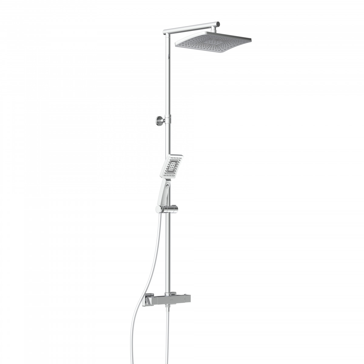 TRENTO Overhead shower set, Chrome