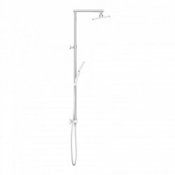 TRENTO Set douche de pluie avec Mitigeur thermostatique, Chromé