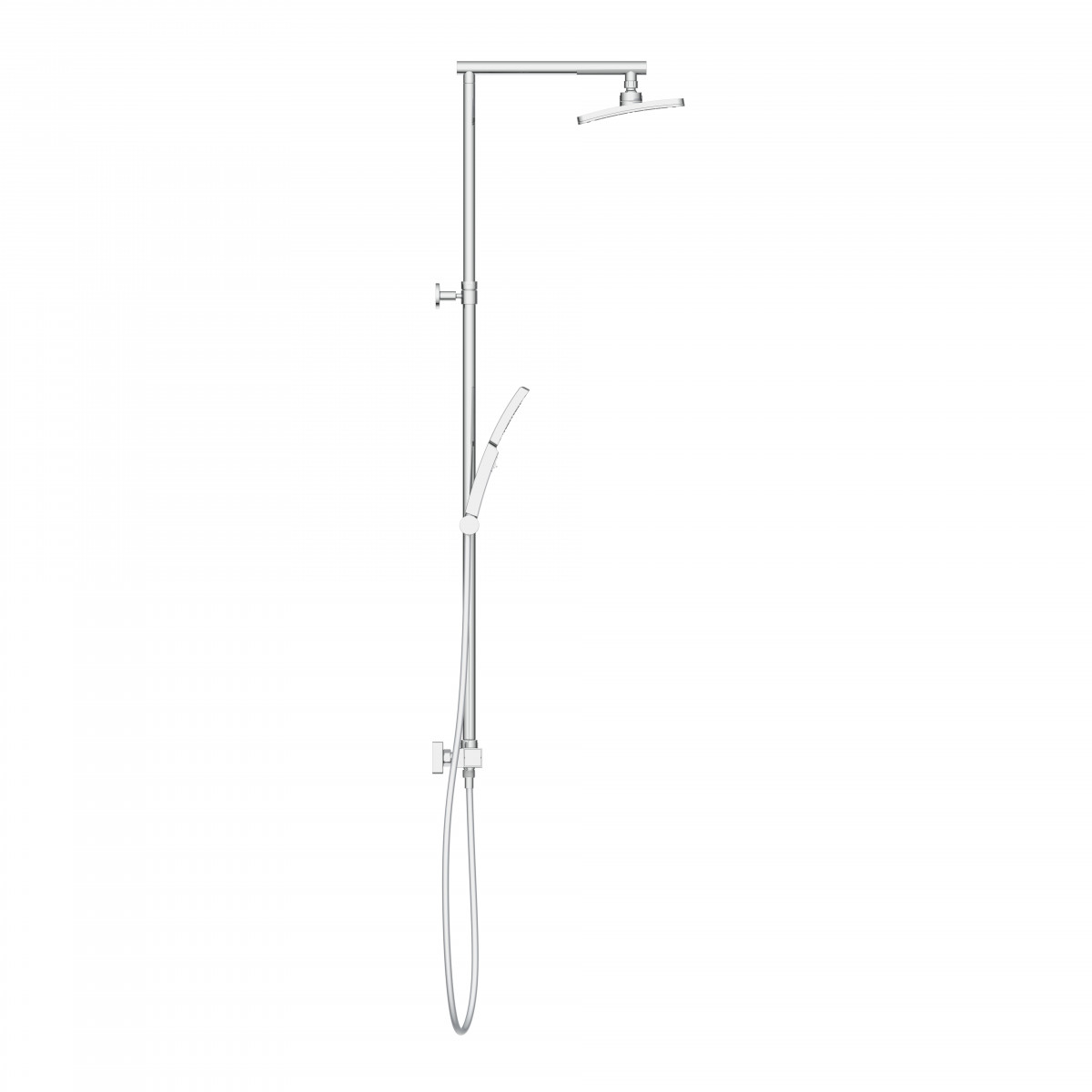 TRENTO Overhead shower set, Chrome