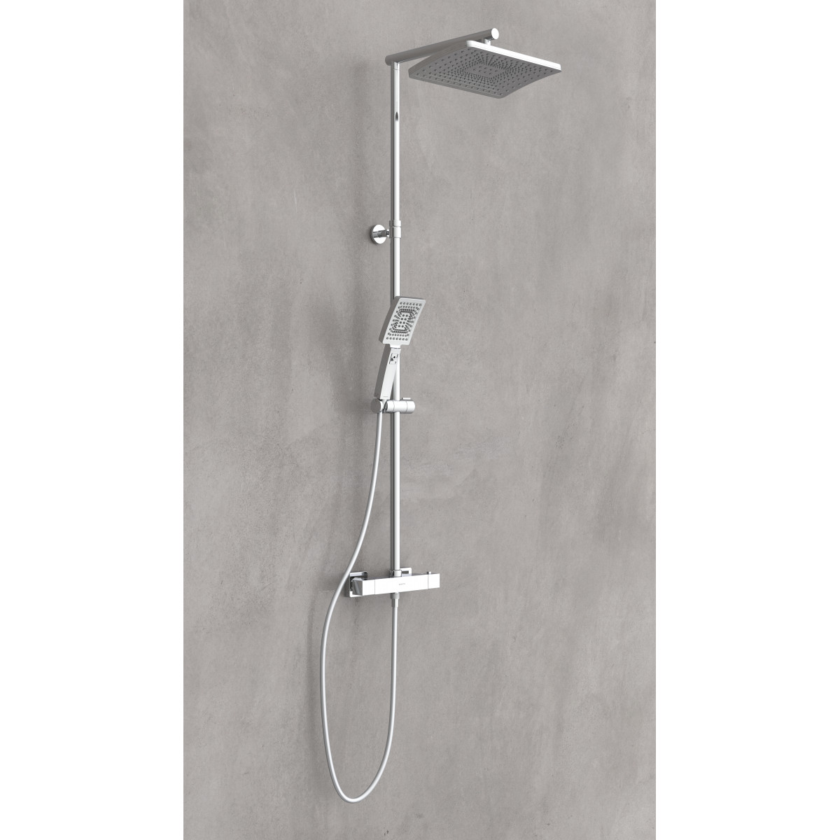 TRENTO Overhead shower set, Chrome