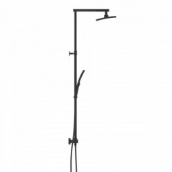 TRENTO Overhead shower set, Black matt