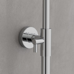 AQUADUCT Set de douche à l'envers avec mitigeur thermostatique, Chromé