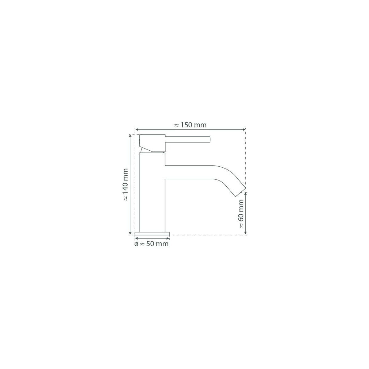 ARUBA Robinet sur pied, Chrome