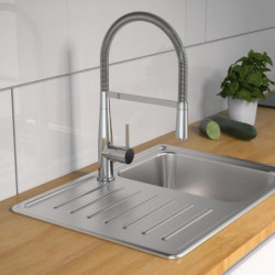 NEW YORK Sink mixer, chrome, with spiral spring