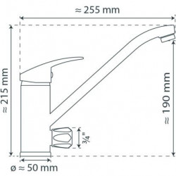 ULTRA Sink mixer, chrome, with dishwascher connection