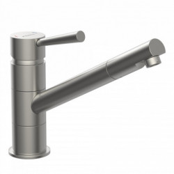 CORNWALL Sink mixer, stainless steel look