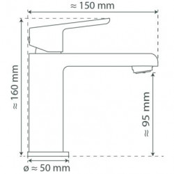 VITA Waschtischarmatur, Chrom, mit SLC Strahlregler