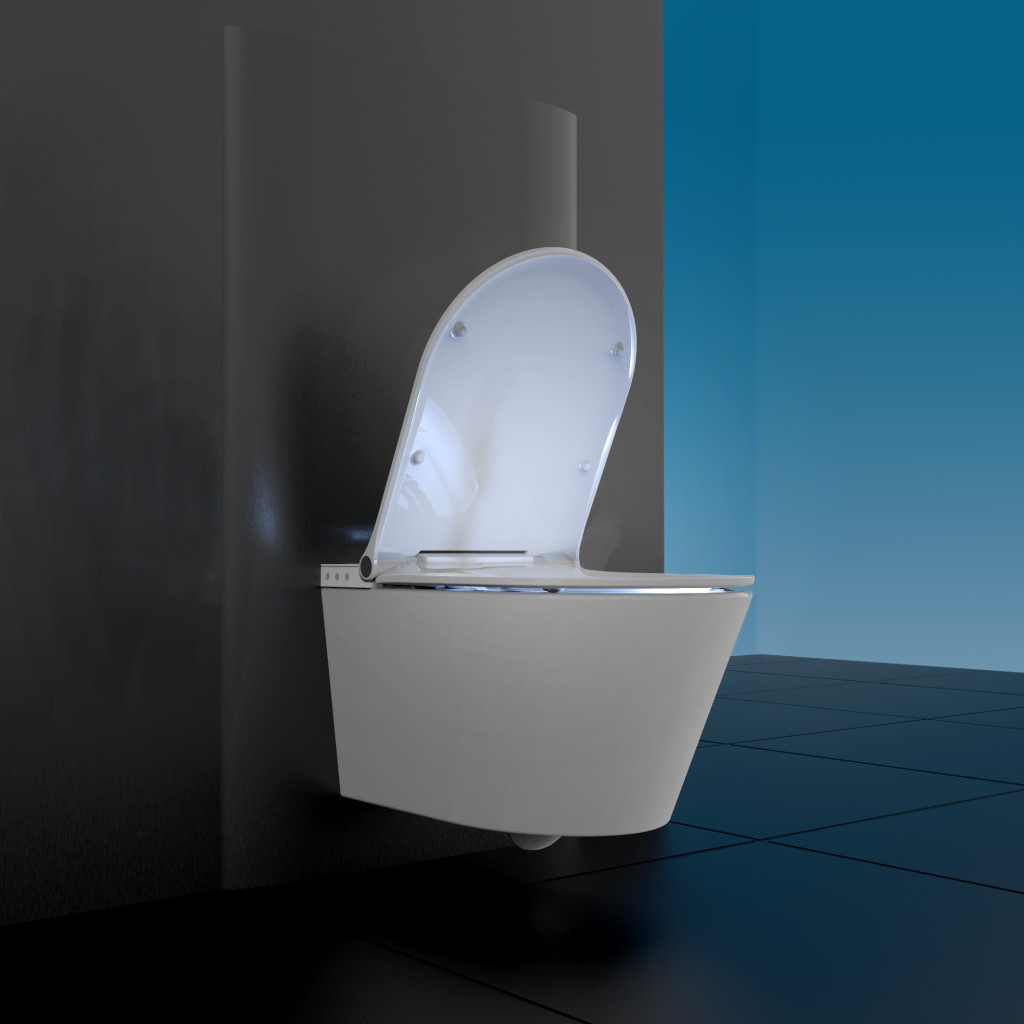 CESARI shower toilet: Side view