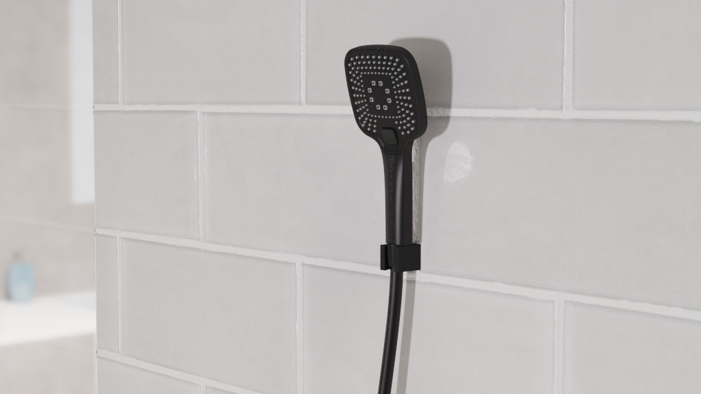 Hand shower on wall